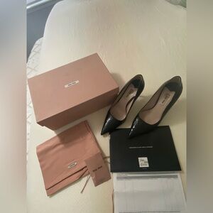 Miu Miu Black Patent Leather Heels